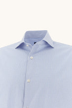 Load image into Gallery viewer, Paul Shark Light Blue Gingham Shirt 99313010 s58
