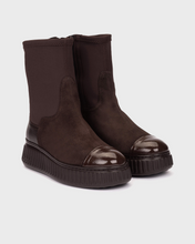 Load image into Gallery viewer, Wonders Brown Stretch Boots A-5207 Testa