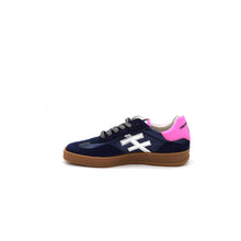 Load image into Gallery viewer, Another Trend Ocean Navy Trainers with Pink Heel A03280D2