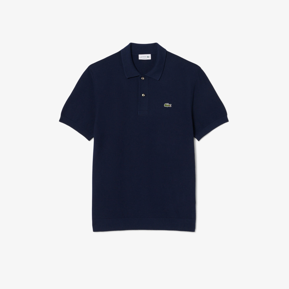 Lacoste Navy Knitted Polo Shirt AH1043 166