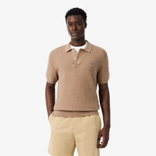Load image into Gallery viewer, Lacoste Beige Knitted Polo AH1043 GE2