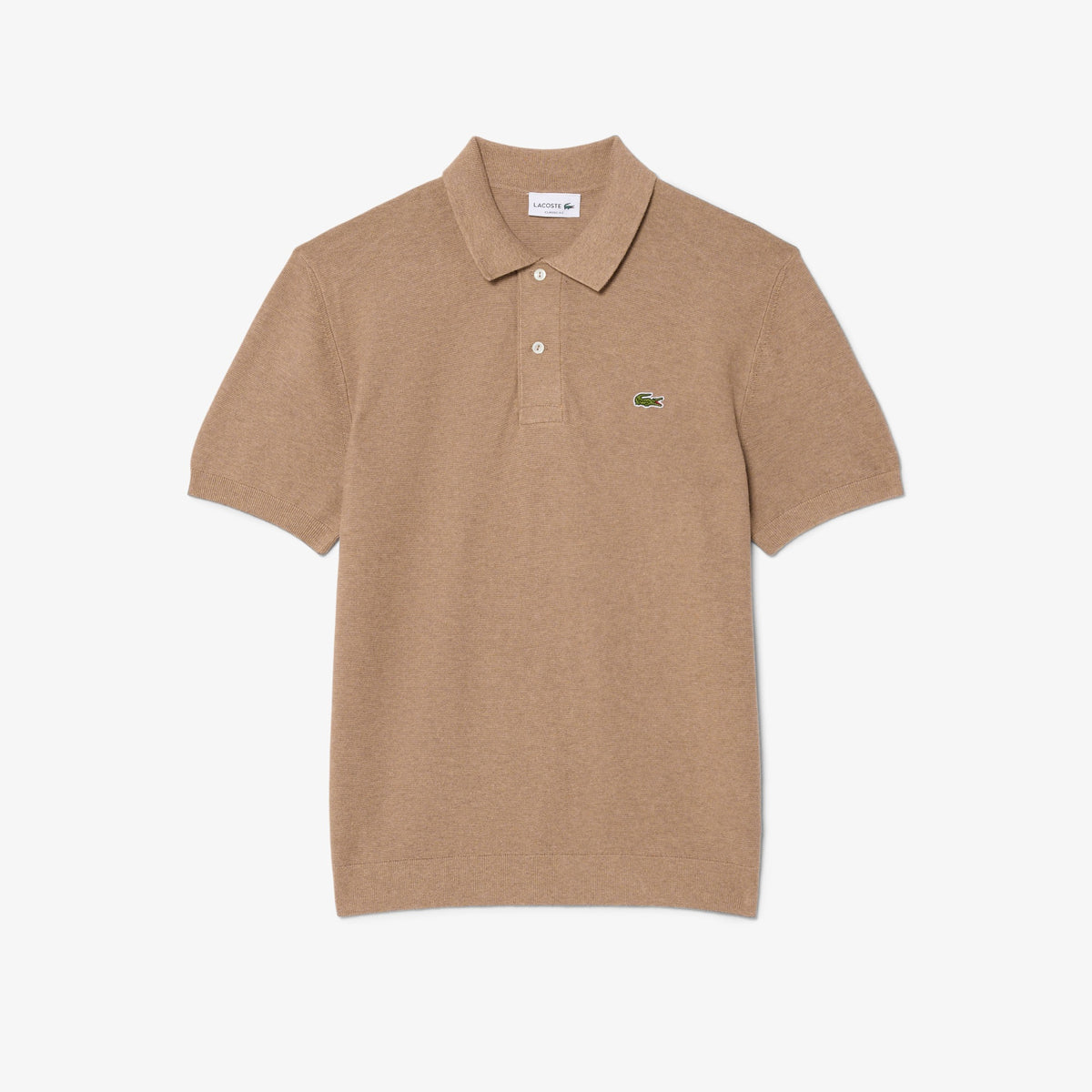 Lacoste Beige Knitted Polo AH1043 GE2