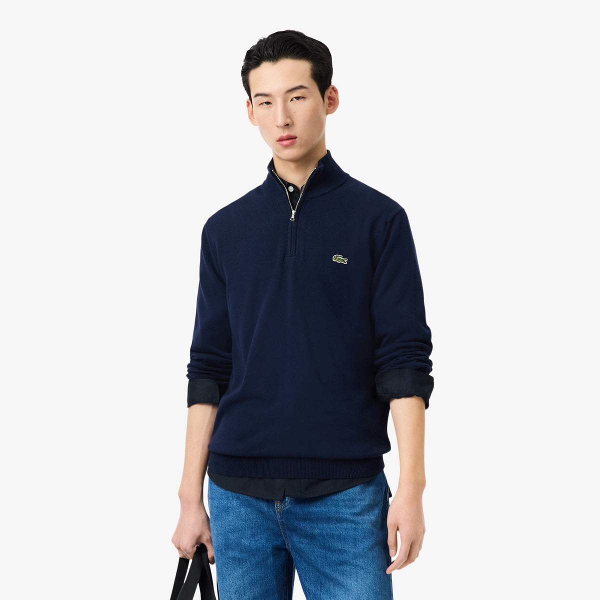 Lacoste Navy Zip Knit AH1980 166