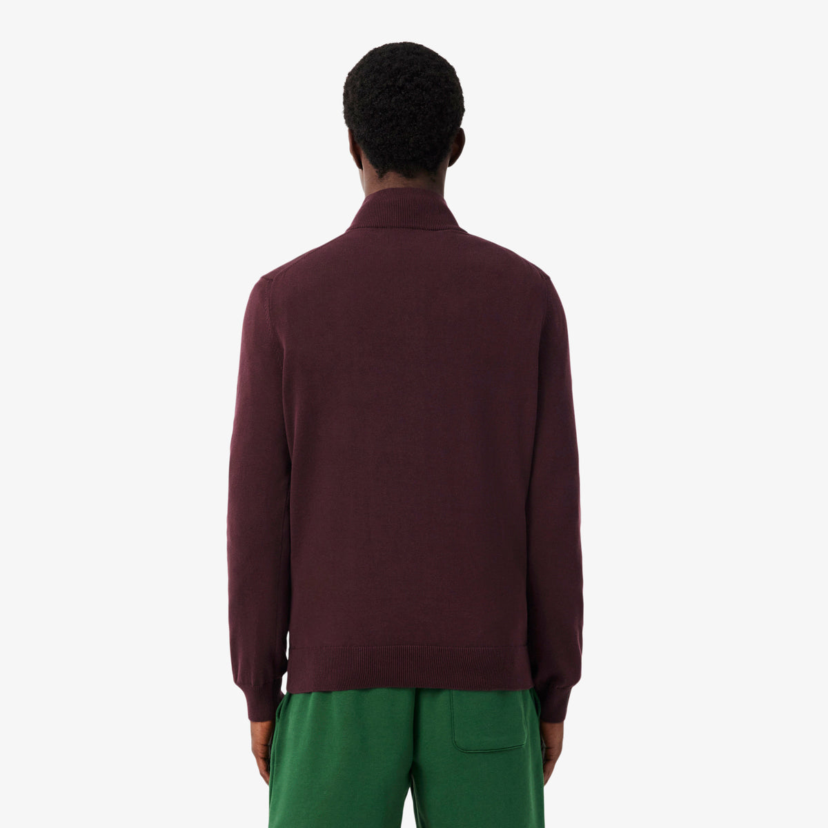 Lacoste Burgundy Zip Knit AH1980 3KE