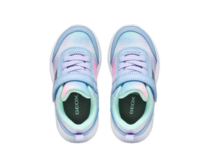 Geox Girls Shoe in Sky Blue Multi B454TD