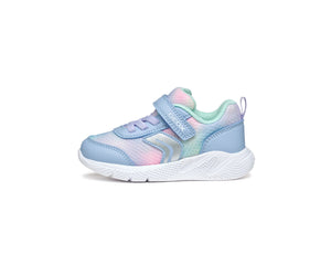 Geox Girls Shoe in Sky Blue Multi B454TD