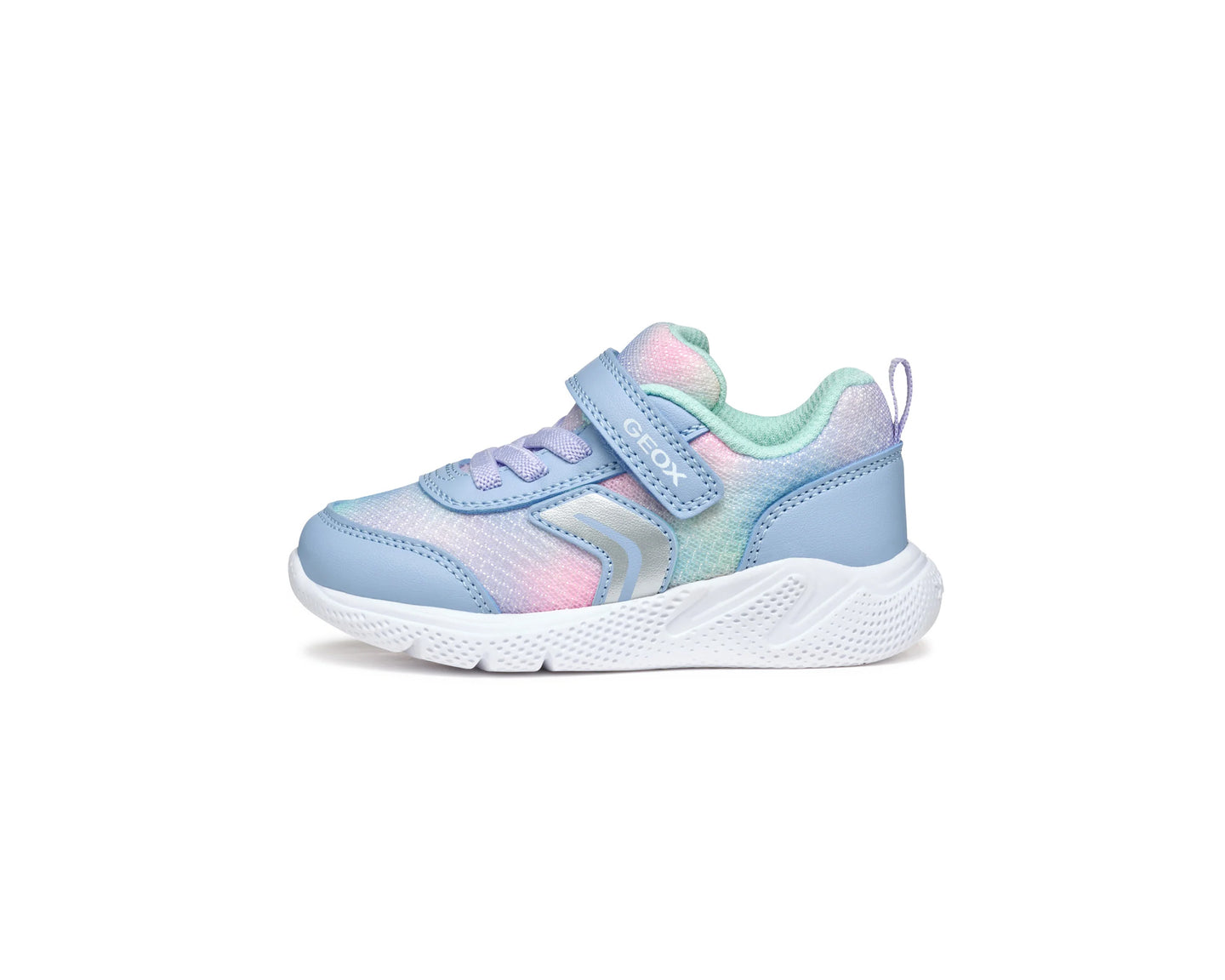 Geox Girls Shoe in Sky Blue Multi B454TD