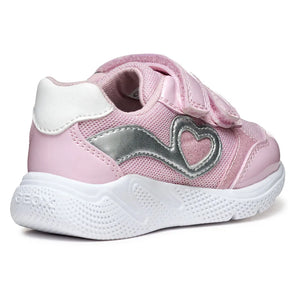 Geox Girls Pink Silver Shoe B554TA