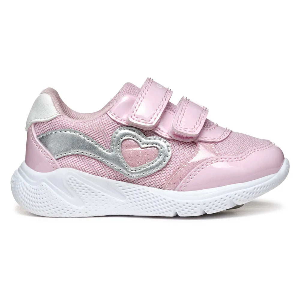 Geox Girls Pink Silver Shoe B554TA