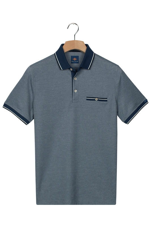 Baileys Blue Indigo Polo with Pocket 615276 66