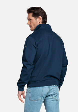 Baileys Navy Blue Zip Sweat 613165 69