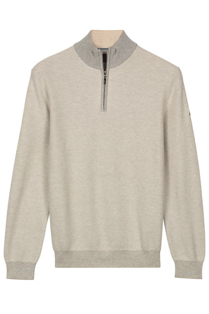 Baileys Beige Zip Jumper 618450 945