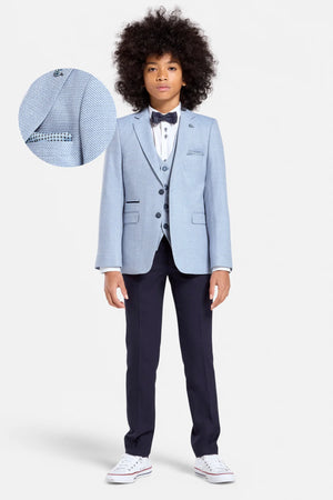 Benetti Boys 3 Piece Blue Suit with Navy Slacks Harold