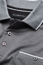 Load image into Gallery viewer, Bugatti 8151 55091a 240 | Jersey Cotton Polo Shirt in Charcoal Grey with Pocket