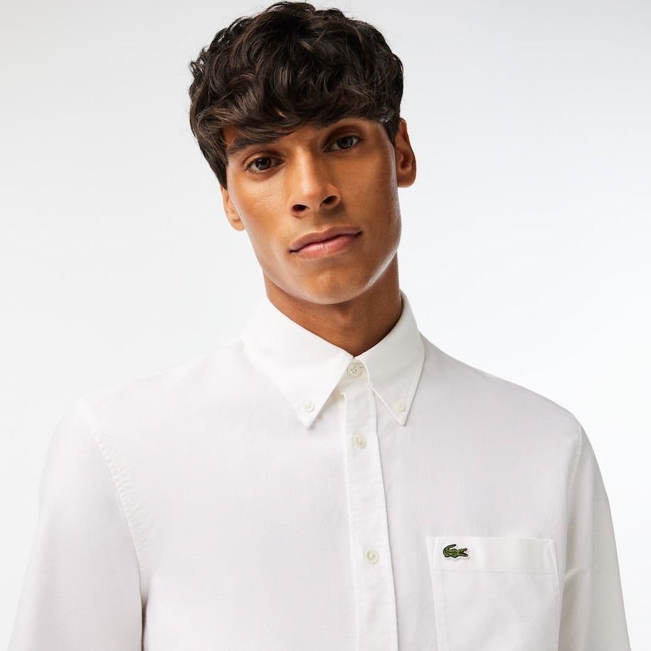 Lacoste CH1911 001 Oxford Shirt in White