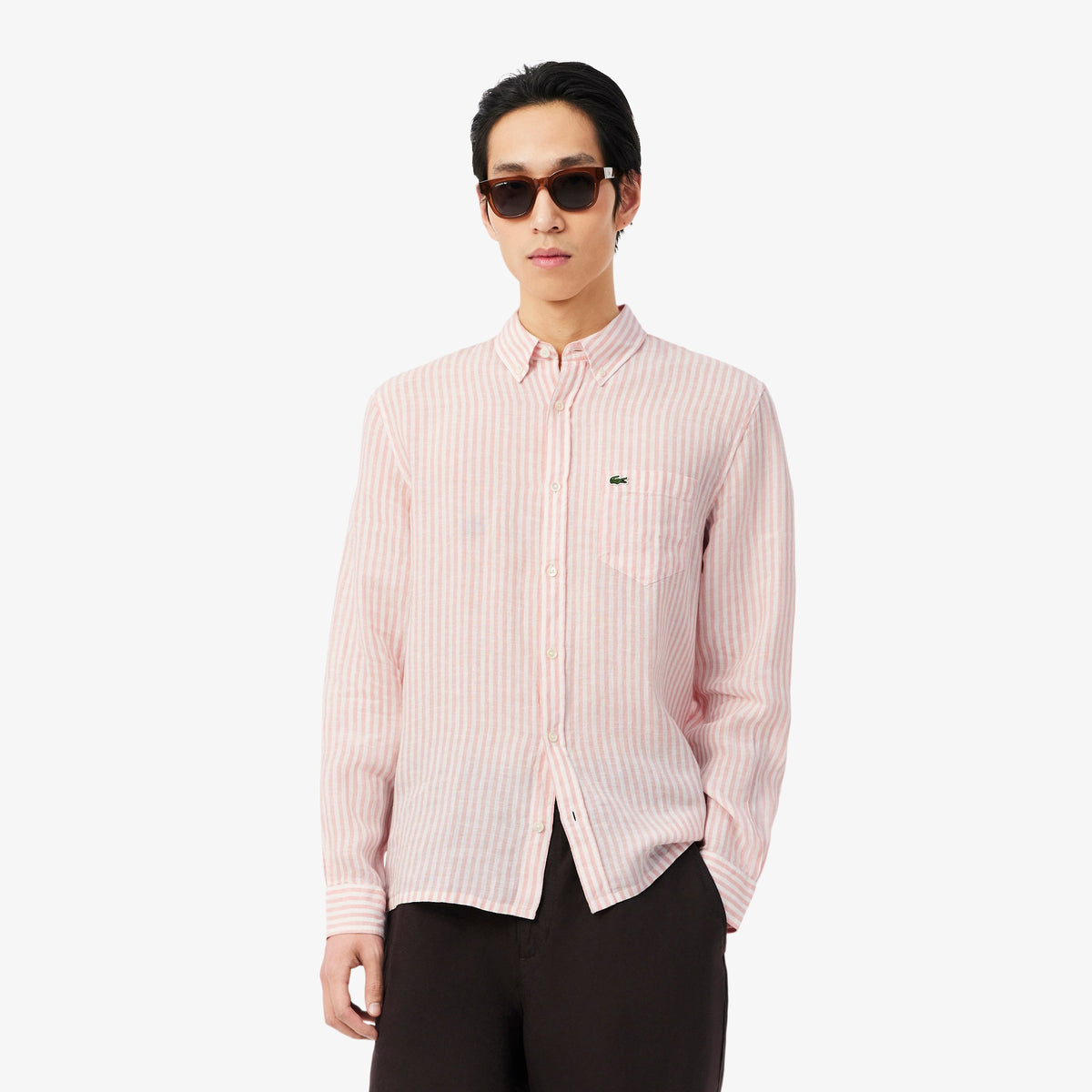 Lacoste Striped Linen Shirt CH6985 TIM