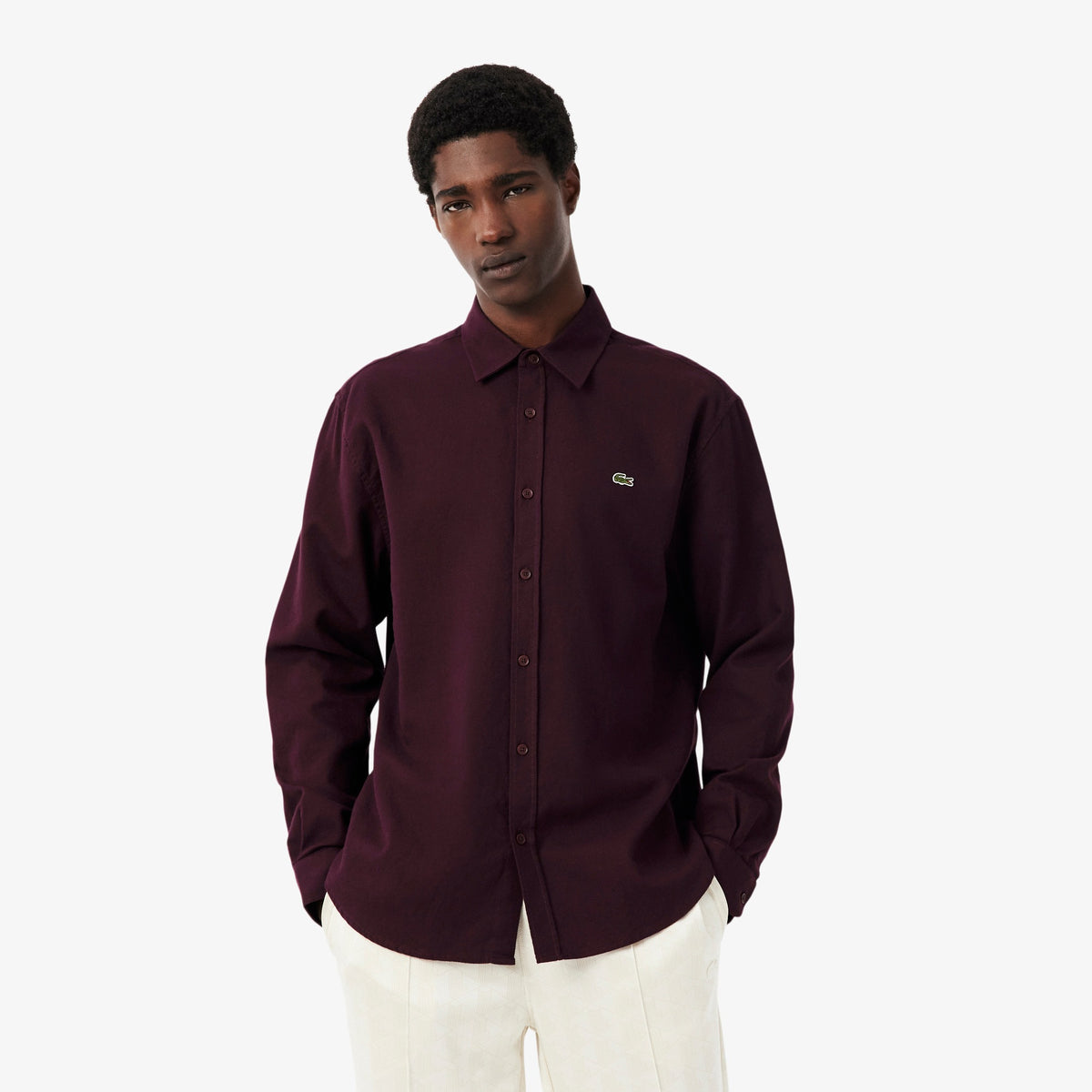 Lacoste Burgundy Flannel Shirt CH8724 3KE