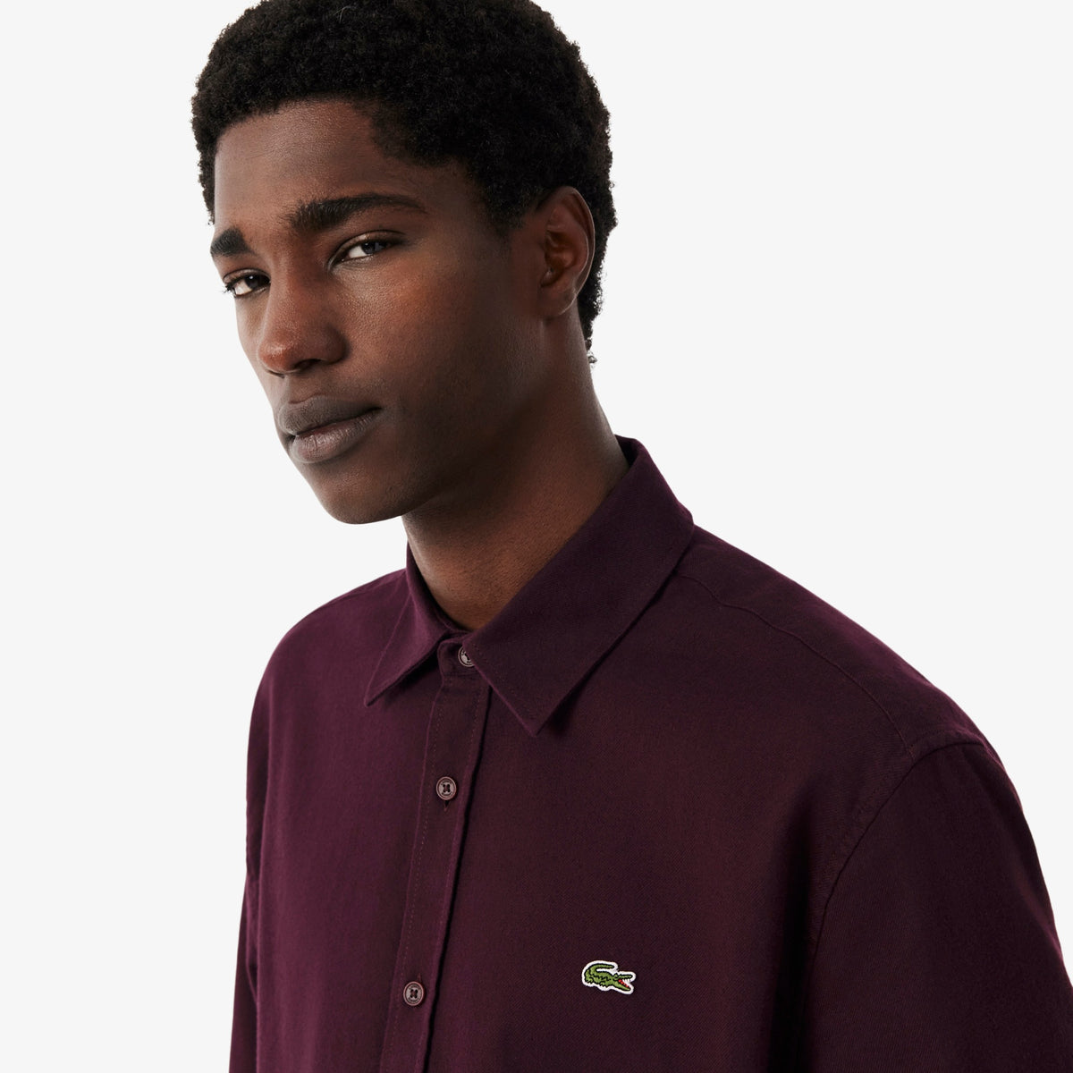 Lacoste Burgundy Flannel Shirt CH8724 3KE