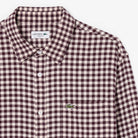 Lacoste Burgundy Check Shirt CH8728 DCME