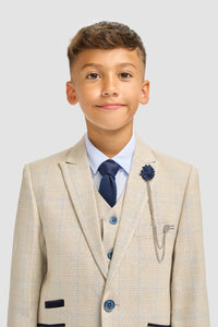 Cavani Caridi Beige 3 Piece Boys Suit