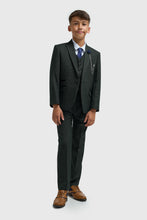 Load image into Gallery viewer, Cavani Caridi Olive Green 3 Piece Boys Suit