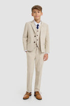 Cavani Boys Beige Suit Camden