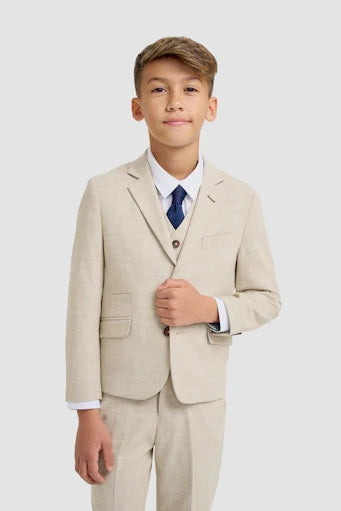 Cavani Boys Beige Suit Camden