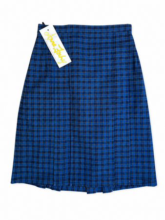 St Comans Wood Roscommon Blue Check Skirt