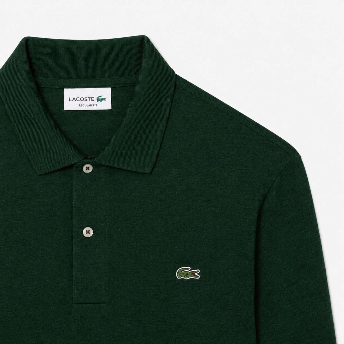 Lacoste Green Knitted Polo Shirt AH1043 yzp