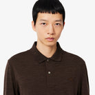 Lacoste Brown Long Sleeve Polo DH0215 RV2