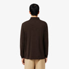 Lacoste Brown Long Sleeve Polo DH0215 RV2