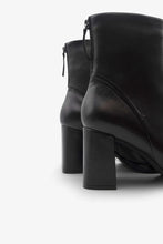 Load image into Gallery viewer, Regarde Le Ciel | 6.5cm Block Heel Ankle Boots in Black with Side Zip | Analisa 02
