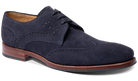 Barker George Navy Suede