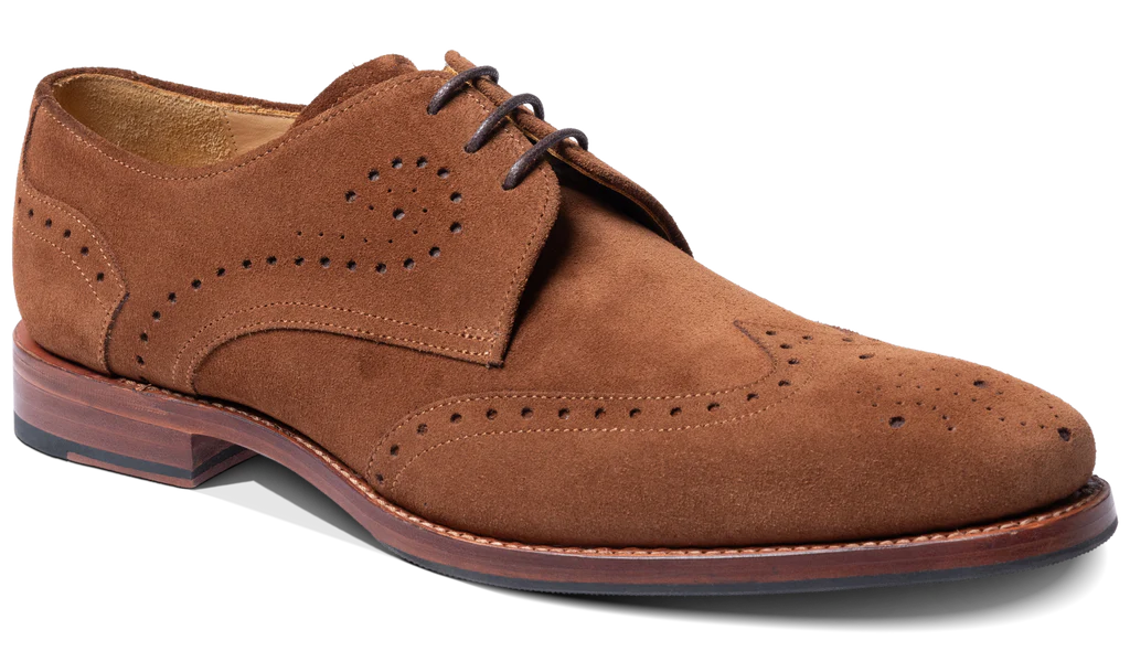 Barker George Tan Suede