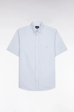 Eden Park Sky Blue Short Sleeve Shirt e26checc0002 blc25