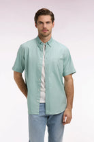 Eden Park Sea Green Short Sleeve Shirt e26checc0002 vem39