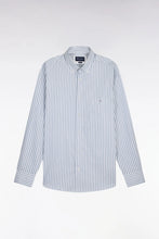 Load image into Gallery viewer, Eden Park Blue Striped Shirt e26checl0004 blc8
