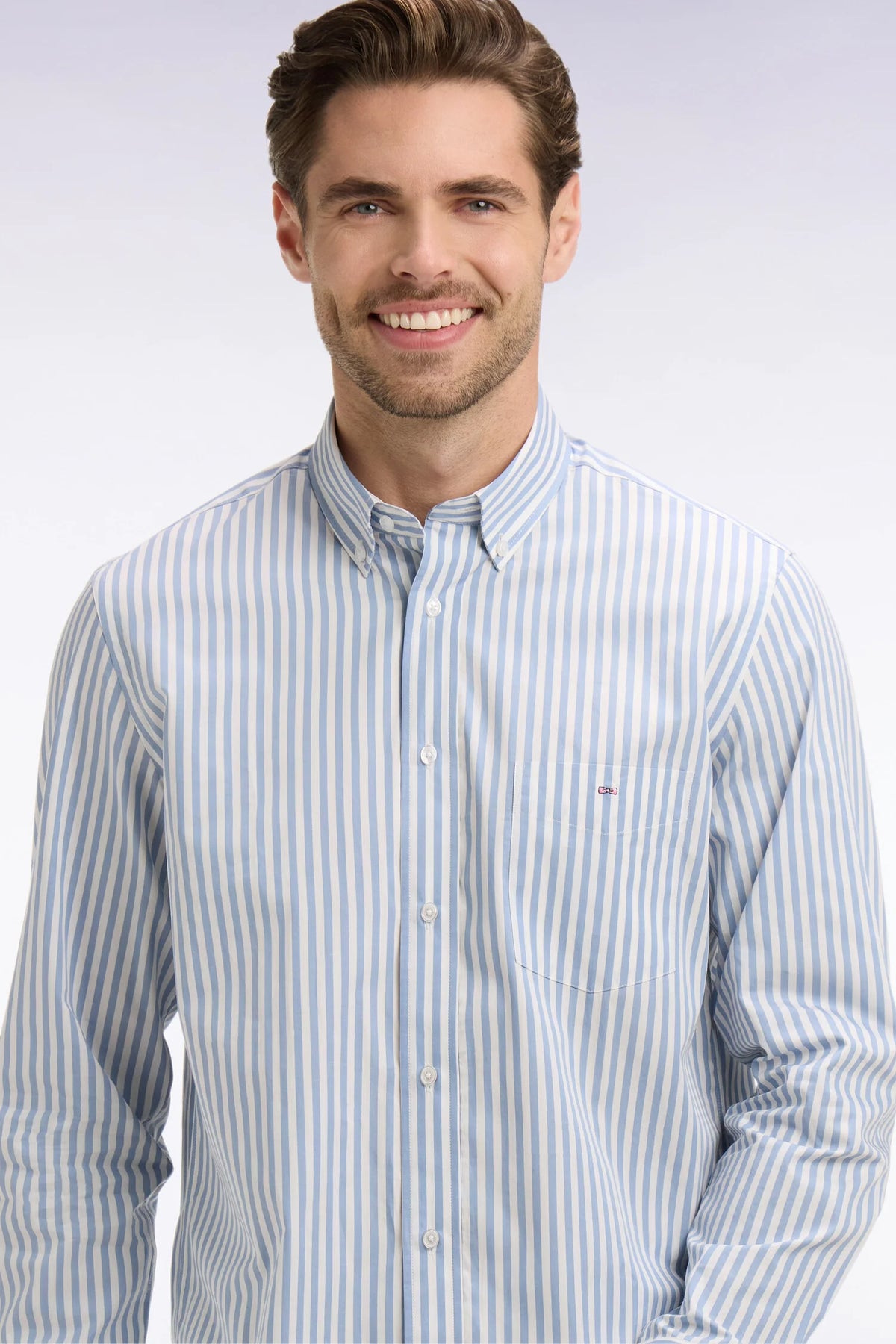 Eden Park Blue Striped Shirt e26checl0004 blc8