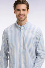 Load image into Gallery viewer, Eden Park Blue Striped Shirt e26checl0004 blc8