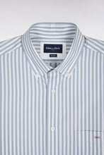 Load image into Gallery viewer, Eden Park Blue Striped Shirt e26checl0004 blc8