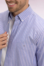 Load image into Gallery viewer, Eden Park Blue Pink Striped Shirt e26checl0005 ROC16