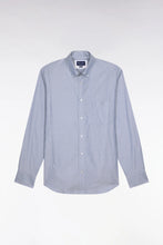Load image into Gallery viewer, Eden Park Blue Green Striped Shirt e26checl0005 vem39