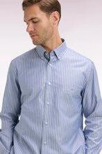 Load image into Gallery viewer, Eden Park Blue Green Striped Shirt e26checl0005 vem39
