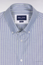 Eden Park Blue Green Striped Shirt e26checl0005 vem39