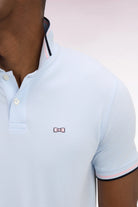 Eden Park Sky Blue Tipped Polo E26MAIPC0013 BLC25