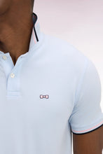 Load image into Gallery viewer, Eden Park Sky Blue Tipped Polo E26MAIPC0013 BLC25