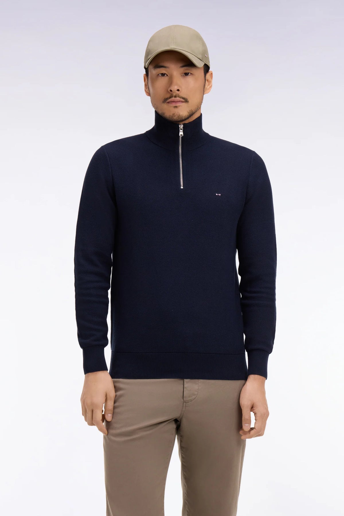 Eden Park Navy Zip Knit E26MAIPU0001 blf