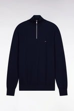 Load image into Gallery viewer, Eden Park Navy Zip Knit E26MAIPU0001 blf