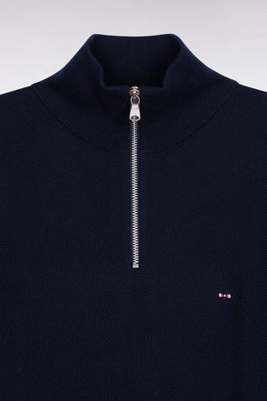Eden Park Navy Zip Knit E26MAIPU0001 blf