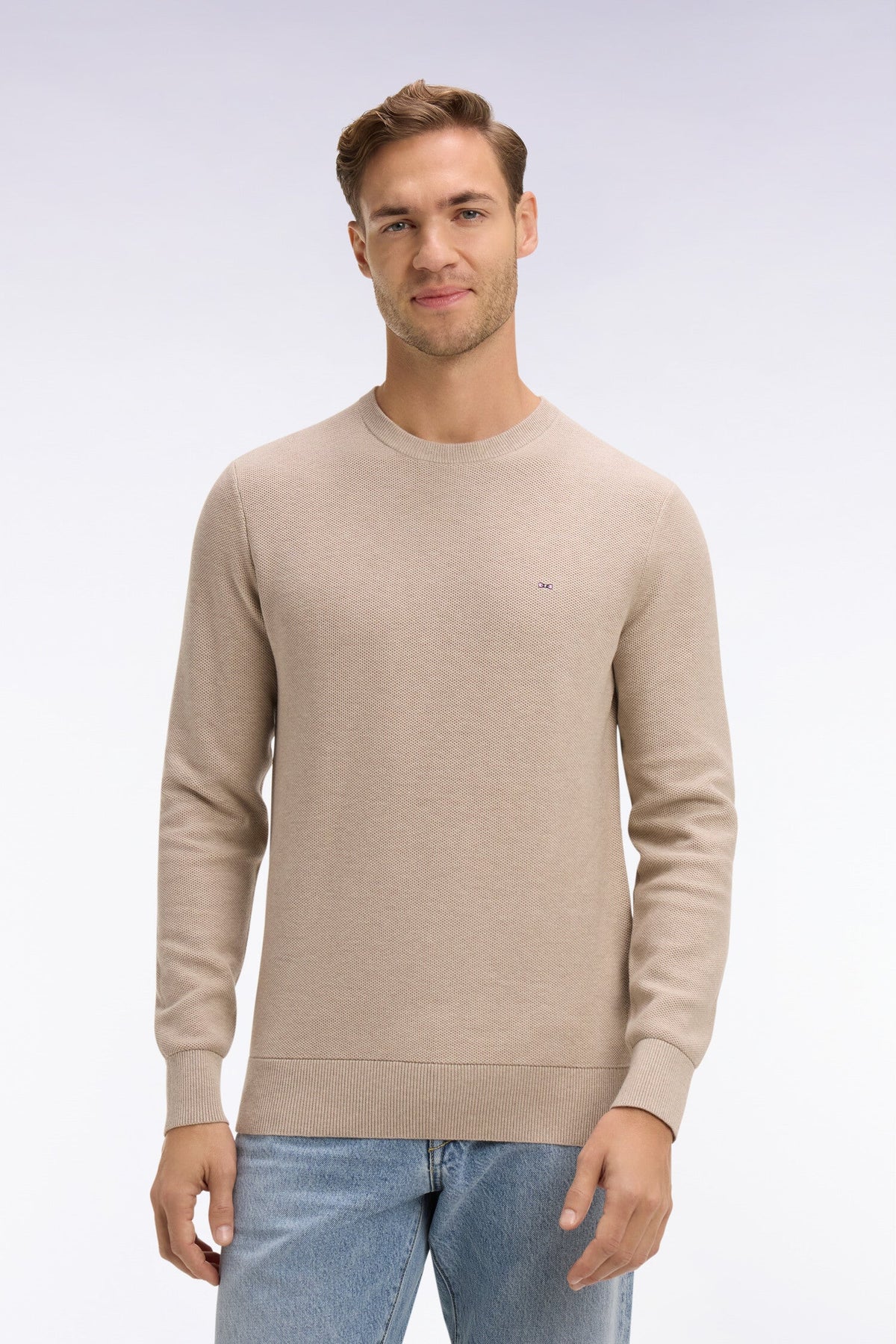 Eden Park Beige Crew E26MAIPU0002 bec13